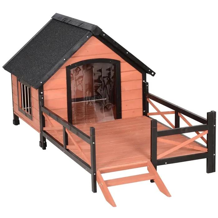 Zwinger für kleine und mittelgroße Hunde 91×194,5×83 cm in Holz